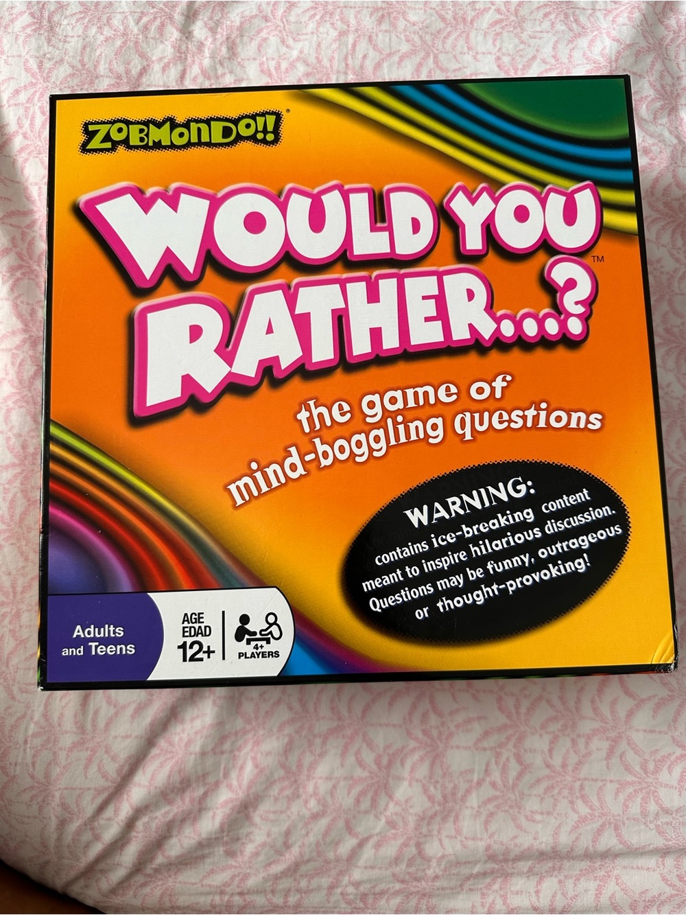 Zobmondo Would You Rather...? Board Game - Orange
